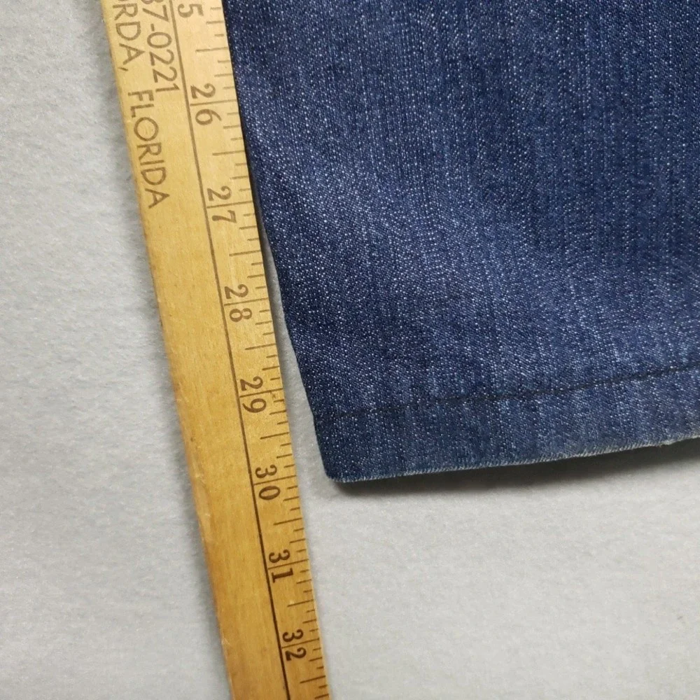 Liberty Blues Mens 42x30 Carpenter Jeans Dark Wash Blue Relaxed Fit Workwear